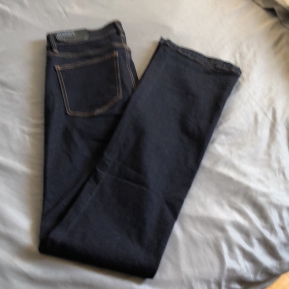🌟BNWT🌟ANN TAYLOR🌟 Slim Boot Mid Rise Jeans. Size 4T Dark Blue. - Picture 7 of 7